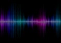 Music sound waves Royalty Free Stock Photo