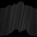 Music sound waves illustration