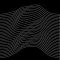 Music sound waves illustration