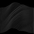 Music sound waves illustration