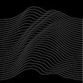 Music sound waves illustration