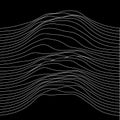 Music sound waves illustration