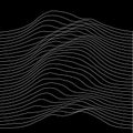 Music sound waves illustration