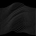 Music sound waves illustration