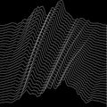 Music sound waves illustration