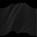 Music sound waves illustration