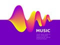 Music sound waves Royalty Free Stock Photo