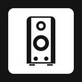 Music speacker icon, simple style