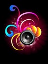 Music speaker design Royalty Free Stock Photo