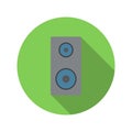 Music speaker flat icon Royalty Free Stock Photo