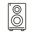 Music speaker sound audio celebration party, line icon style Royalty Free Stock Photo