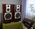 Music speakers, vintage speakers.