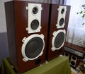 Music speakers, vintage speakers.