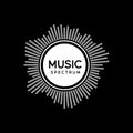 music spectrum logo minimalist