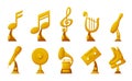 Music and Sport Awards, Cassette and Notes Icons