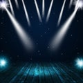 Music Stage Spotlights Royalty Free Stock Photo