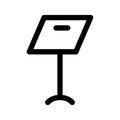 Music Stand Icon Vector Symbol Design Illustration Royalty Free Stock Photo