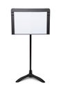 Music Stand WIth Paper Royalty Free Stock Photo