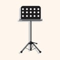 Music stand theme elements vector,eps Royalty Free Stock Photo