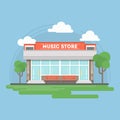 Music store building.