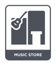 music store icon in trendy design style. music store icon isolated on white background. music store vector icon simple and modern Royalty Free Stock Photo