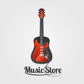 Music store vector logo