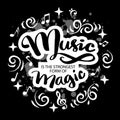 Music is the strongest form of magic. Royalty Free Stock Photo