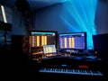 Music STUDIO room Royalty Free Stock Photo