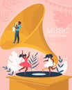 Music Summer Festival Banner. Musical Concert