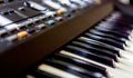 Music Synthesizer keyboard Royalty Free Stock Photo