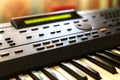 Music Synthesizer keyboard Royalty Free Stock Photo