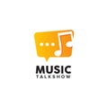 Music talkshow logo design template