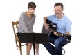 Music Teacher and Student Royalty Free Stock Photo