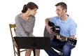 Music Teacher and Student Royalty Free Stock Photo