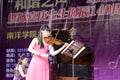 Music teacher zhouxinyao playing violin Royalty Free Stock Photo