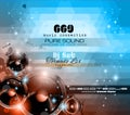 Music Themed background for Disco Club Flyers Royalty Free Stock Photo