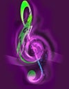 Music - Treble Clef - Digital Art