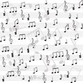 Music. Treble clef and notes for your design Royalty Free Stock Photo