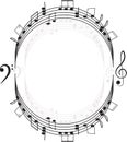 Music. Treble clef and notes for your design Royalty Free Stock Photo