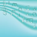 Music. Treble clef and notes for your design Royalty Free Stock Photo