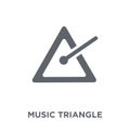 music Triangle icon from Music collection. Royalty Free Stock Photo