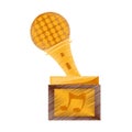 Music trophy awards honor shadow Royalty Free Stock Photo