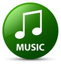 Music (tune icon) green round button