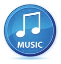 Music (tune icon) midnight blue prime round button