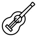 Music ukulele icon outline vector. Hawaii guitar