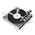 music vinyl ai generated Royalty Free Stock Photo