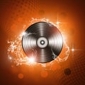 Music Vinyl Red Background Royalty Free Stock Photo