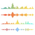 Music waves vector design illustration