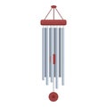 Music wind chime icon cartoon vector. Instrument hand