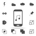 music on your smartphone icon. web icons universal set for web and mobile Royalty Free Stock Photo